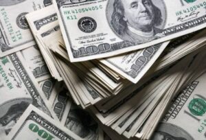 Stack of U.S. dollar bills